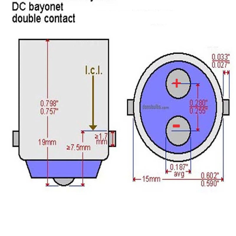 21 SMD - BA15D LED - DC Marine - Warm wit - 12 en 24 Volt