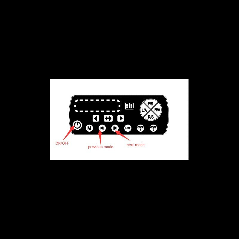 LED zwaaibalk - 1010 x 200mm - ECE R65 R10 + controller - Amber