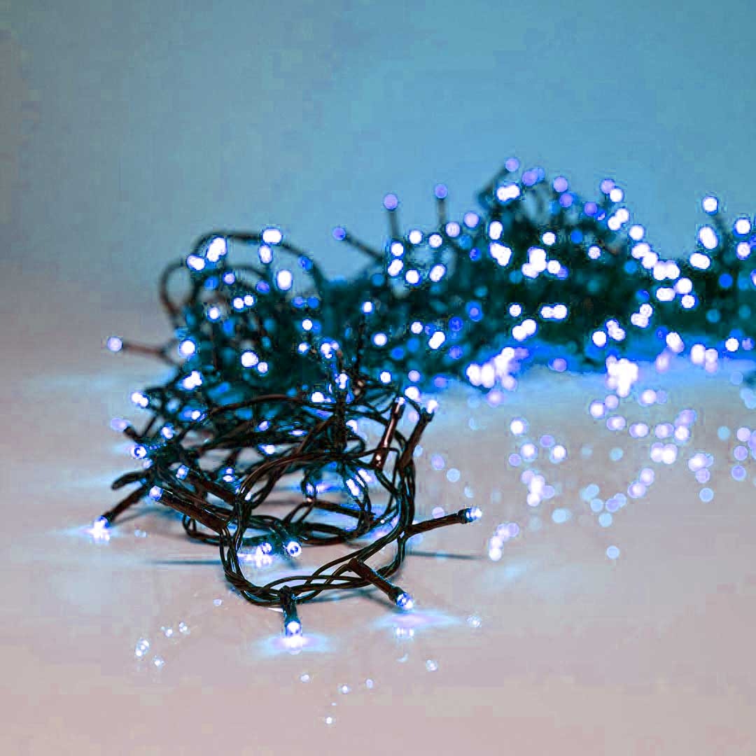 Kerstverlichting outdoor - Blauw - 8 meter - koppelbaar