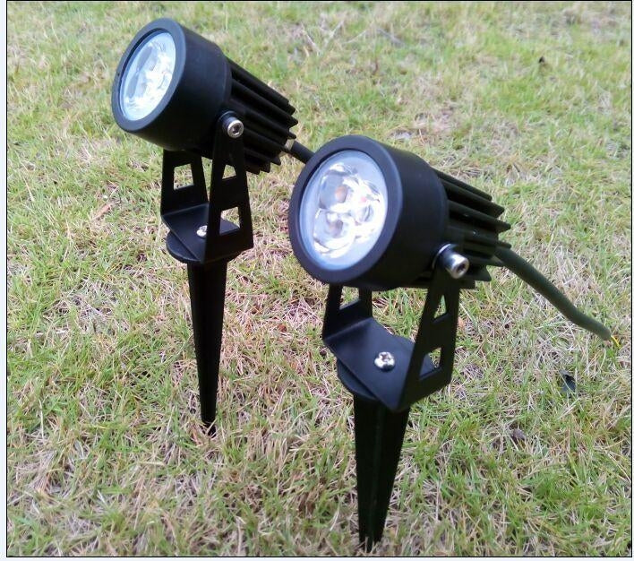 LED buiten spot blauw - 3W - 12V