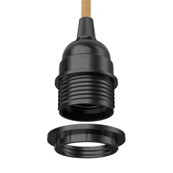 E27 hanglamp - 3 meter - Met schakelaar - Touw