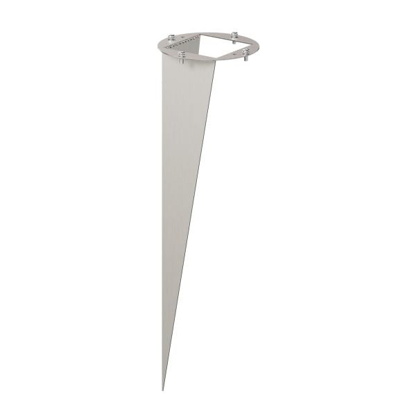RVS grondspies - 40cm -  Met montagemateriaal - Rond