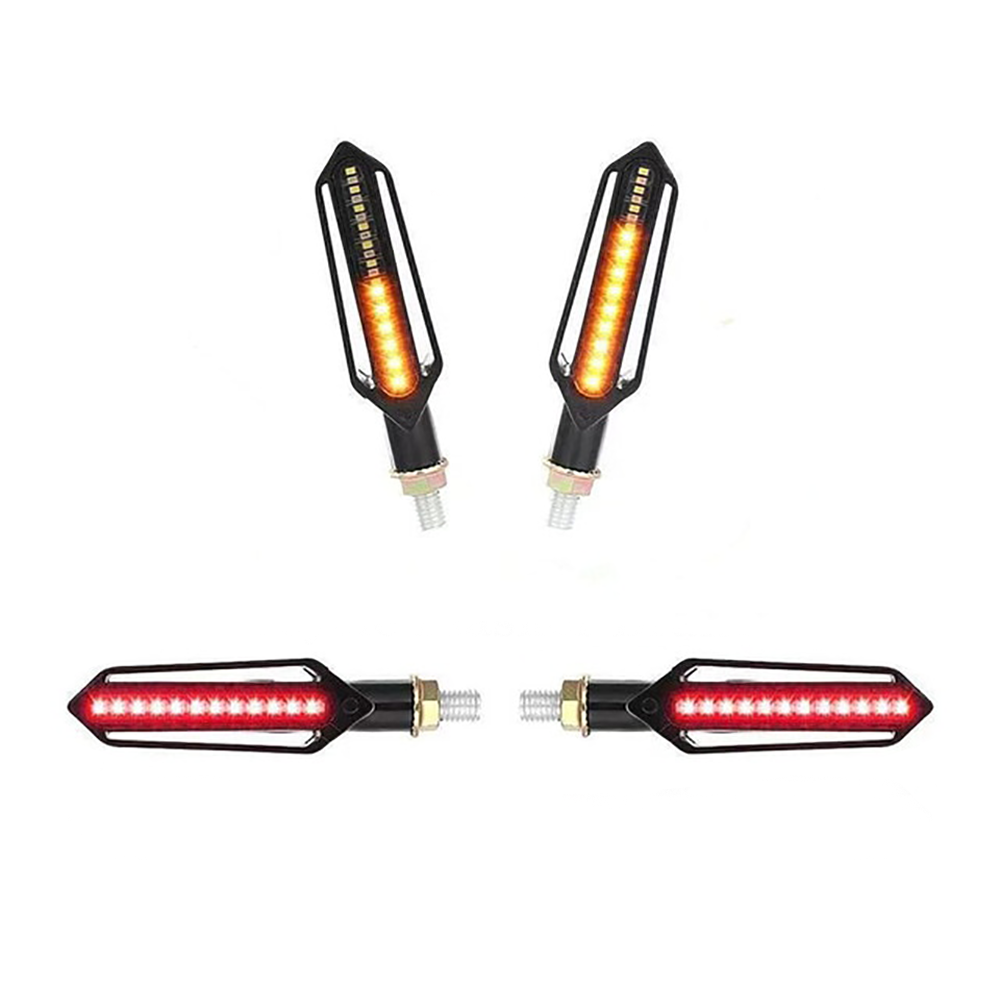 Dynamische motor richtingaanwijzers + remverlichting - 24 LEDs - 2 stuks