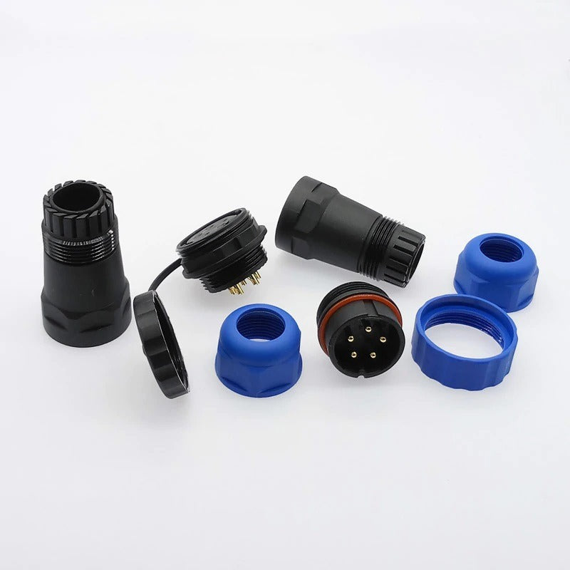 Male + Female - waterdichte kabelverbinder - 5 aderig - IP68