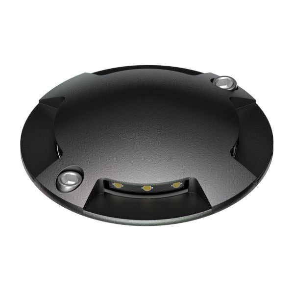 LED grondspot – 1 Watt – 3000K – IP67 – Zwart - 4 kanten