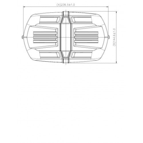 LED dak zwaailamp - magnetisch - 20W - R10 R65 - compact