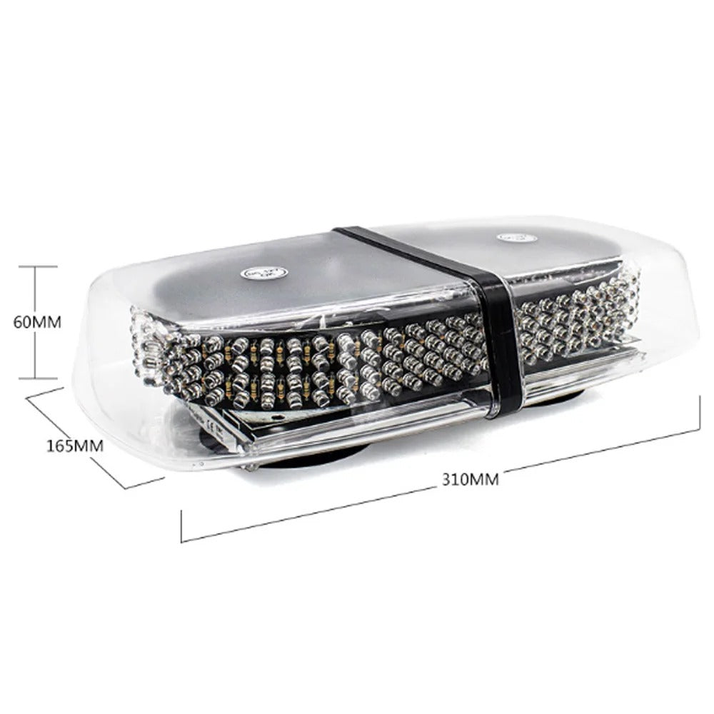 LED dak zwaailicht - 240 LED - Oranje / blauw - 12 / 24V