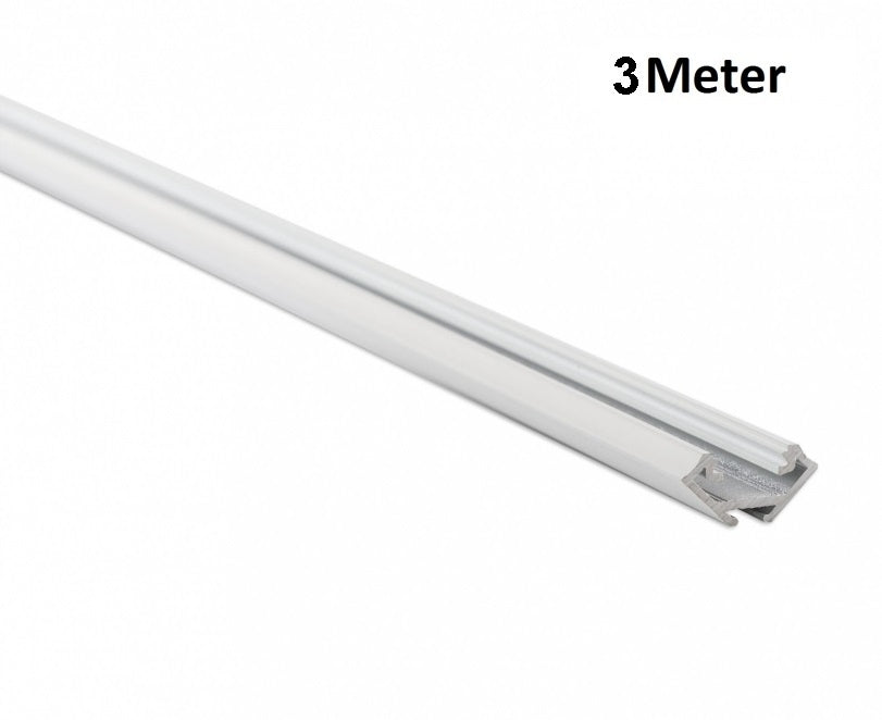 LED Profiel 3 meter - 23mm HOEK DESIGN C - WIT
