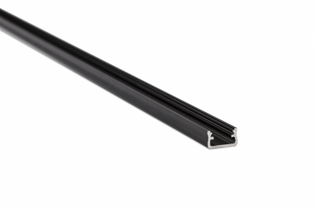 LED Profiel 1 meter - 9,3x16mm DESIGN A - ZWART