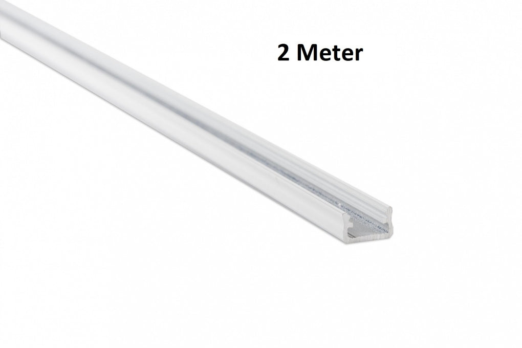 LED Profiel 2 meter - 9,3x16mm DESIGN A - WIT