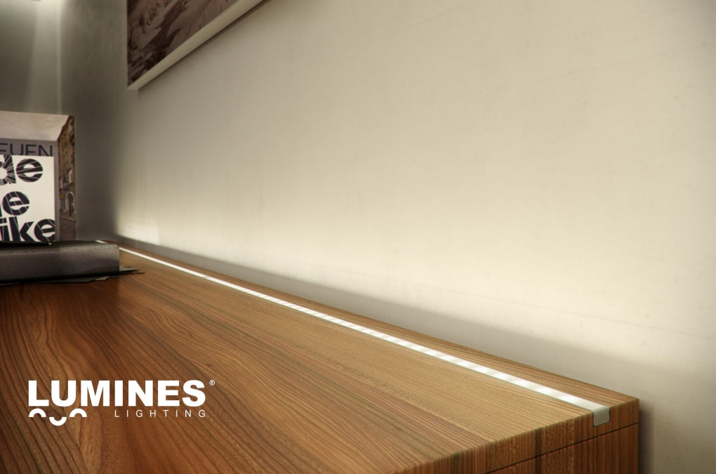 LED Profiel 1 meter - 9,3x16mm DESIGN A - ZWART