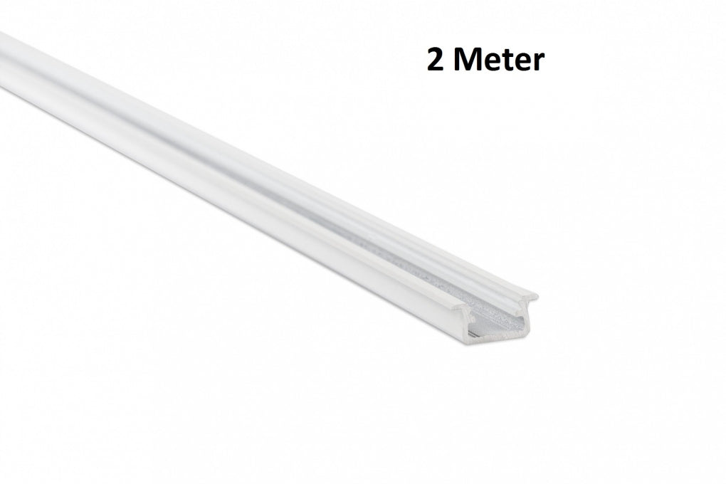 LED Profiel 2 meter - Inbouw 9,3mm DESIGN B - WIT