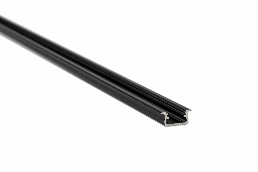 LED Profiel 1 meter - Inbouw 9,3mm DESIGN B - ZWART
