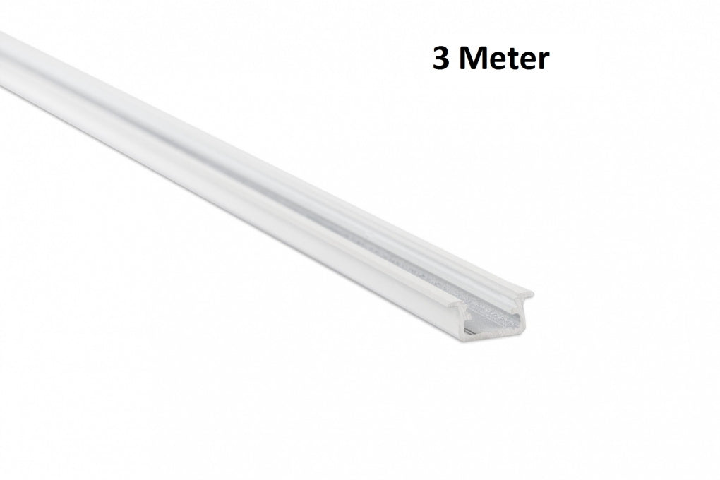 LED Profiel 3 meter - Inbouw 9,3mm DESIGN B - WIT