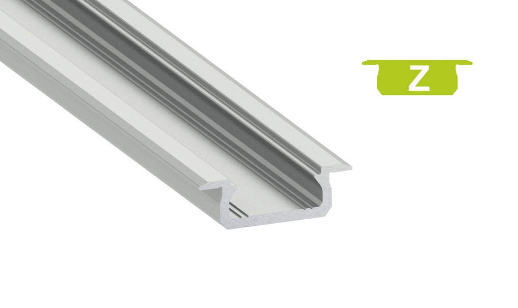 LED Profiel 2 meter - Inbouw 7mm DESIGN Z - ZWART