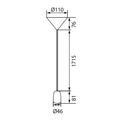 Pendel met E27 fitting - Met nylon kabel - Wit