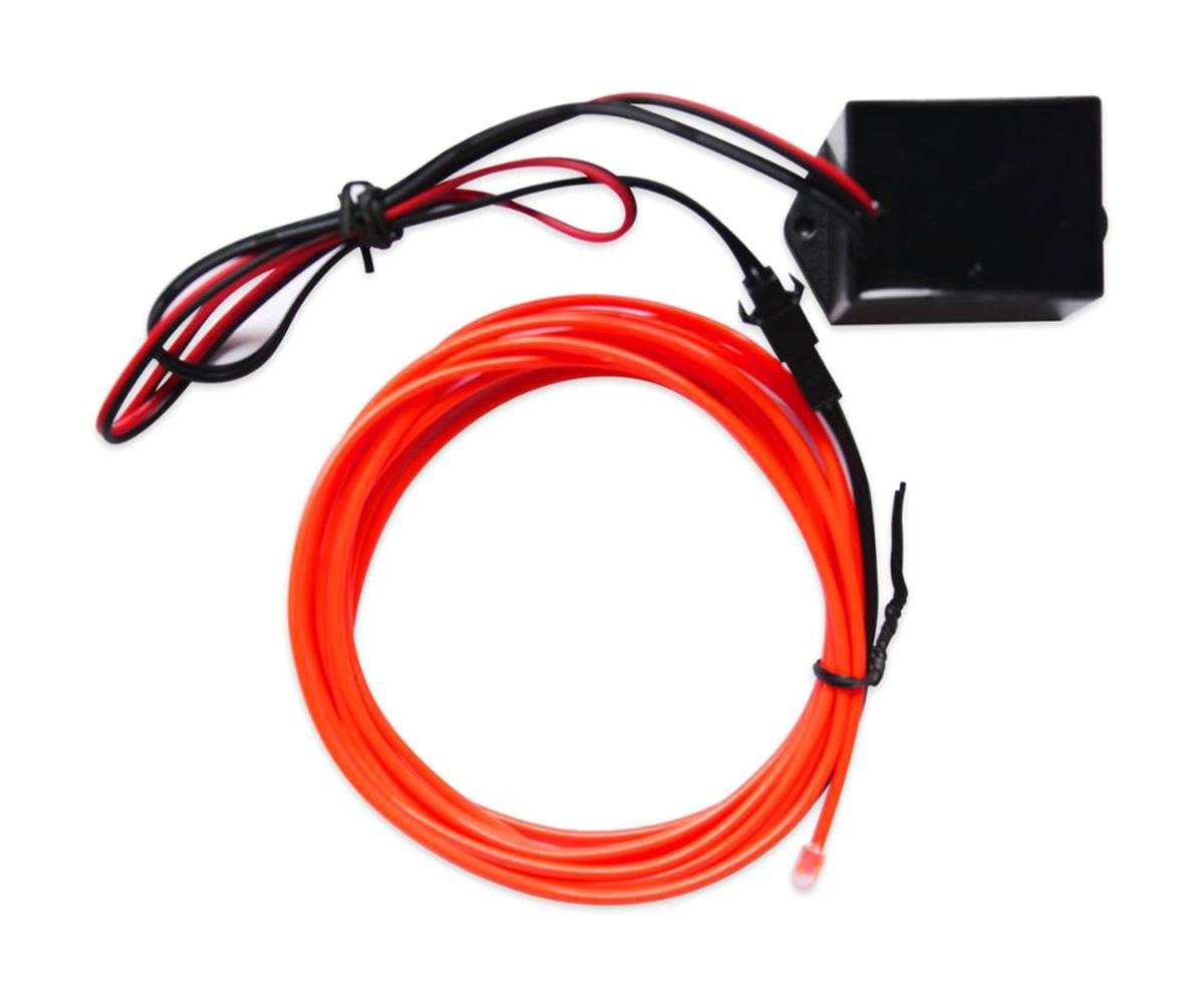 EL wire - ROOD - interieur verlichting - 12 Volt - 2 meter