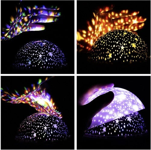 LED nachtlamp - Met projector - Blauw