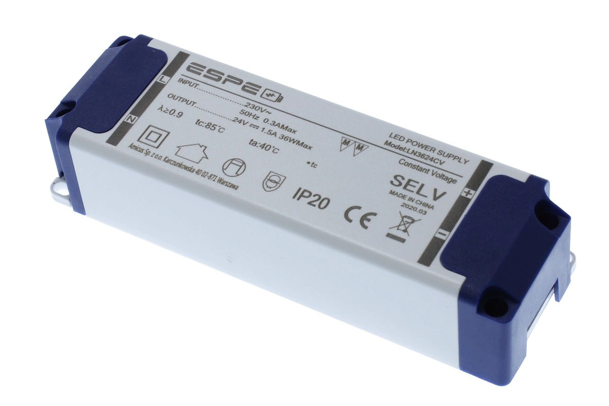 LED voeding - 24 Volt - 1.5A - 36W - ESPE 