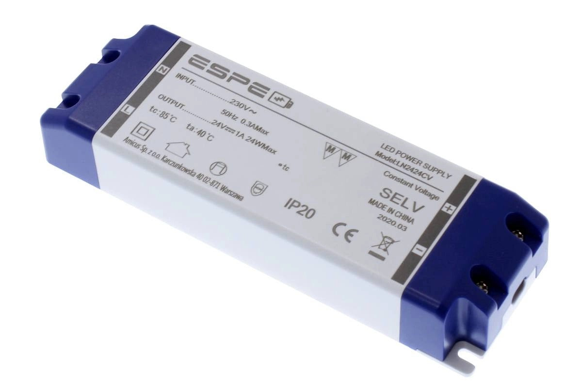 LED voeding - 24 Volt - 1A - 24W - ESPE 