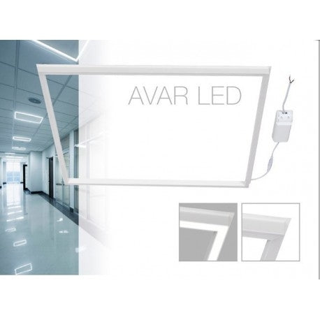 LED paneel - design frame light - 60x60cm - warm wit