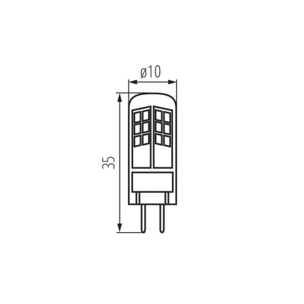 G4 LED Lamp - 1,5 Watt - warm wit - 100 Lumen