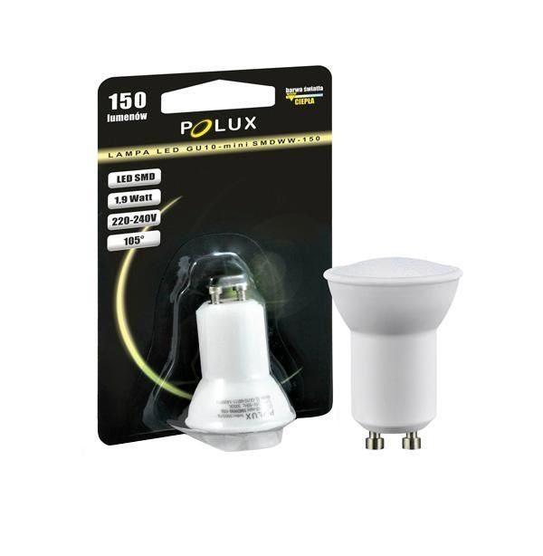 LED Mini GU10 - WARM wit -  150 lumen - 1,9 Watt - Polux