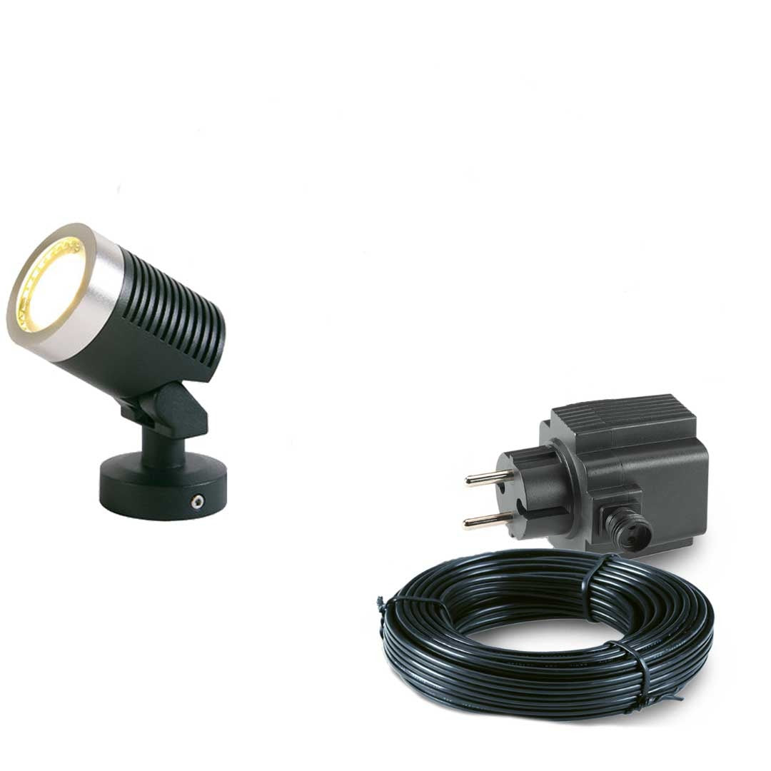 1x LED grond spot - 12V - 5 watt - complete set