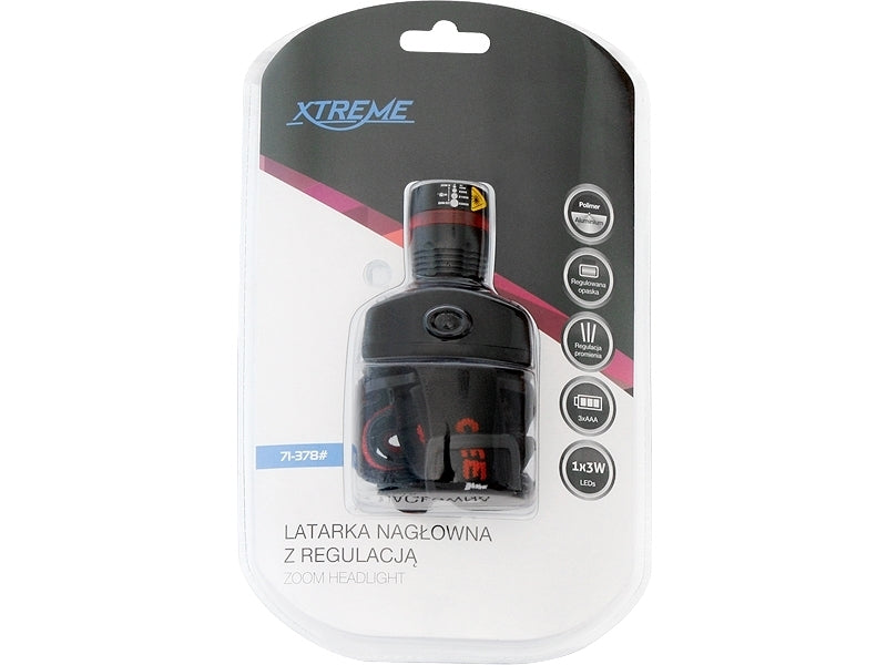 Zaklamp 3W verstelbare hoofdband XTREME