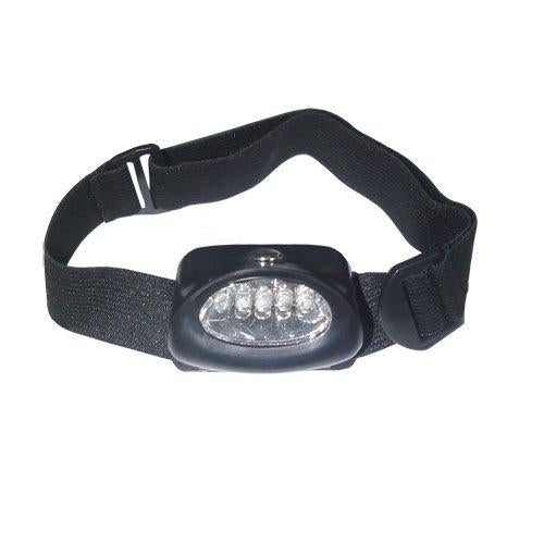 Hoofdlamp 5 LED's Zwart Elastische Hoofdband
