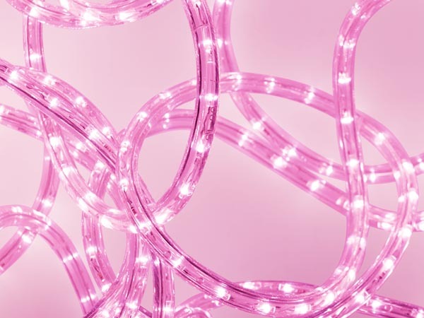 LED lichtslang - 9m - 324 LED - roze - inkortbaar