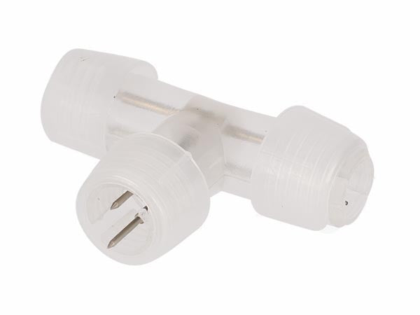 T-connector voor 9 meter LED slang - Transparant