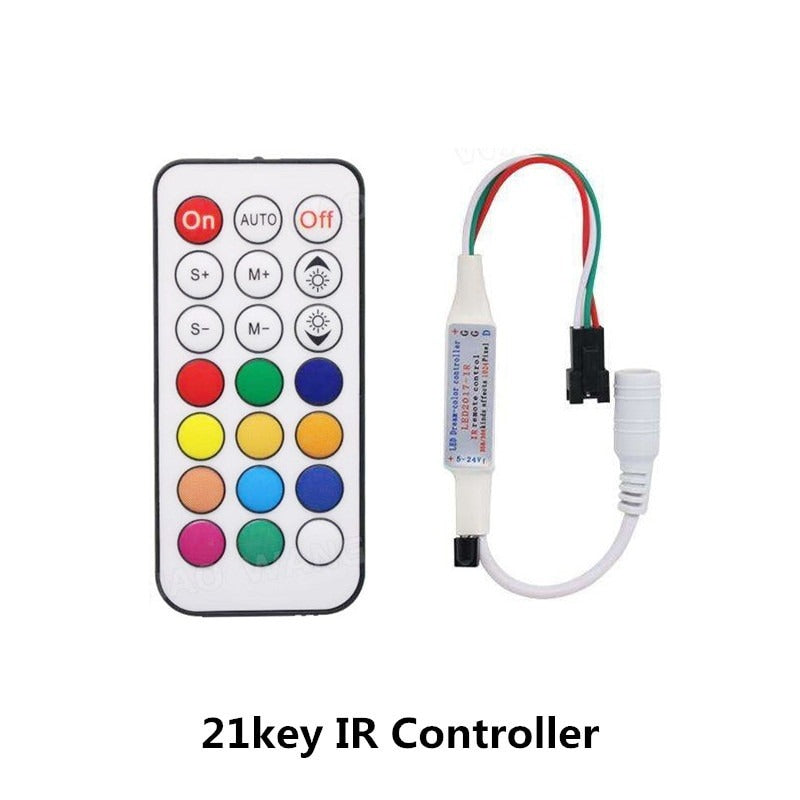 5 meter WS2811 digitale led strip - IP67 - 30Leds/m