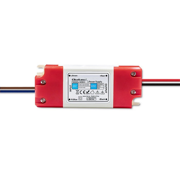 Inbouw voeding - 12V - 1A - 12W - Qoltec