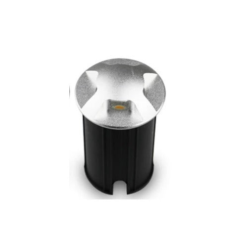 LED grondspot - tuinpad 4 kanten - 51mm - warm wit - 3W