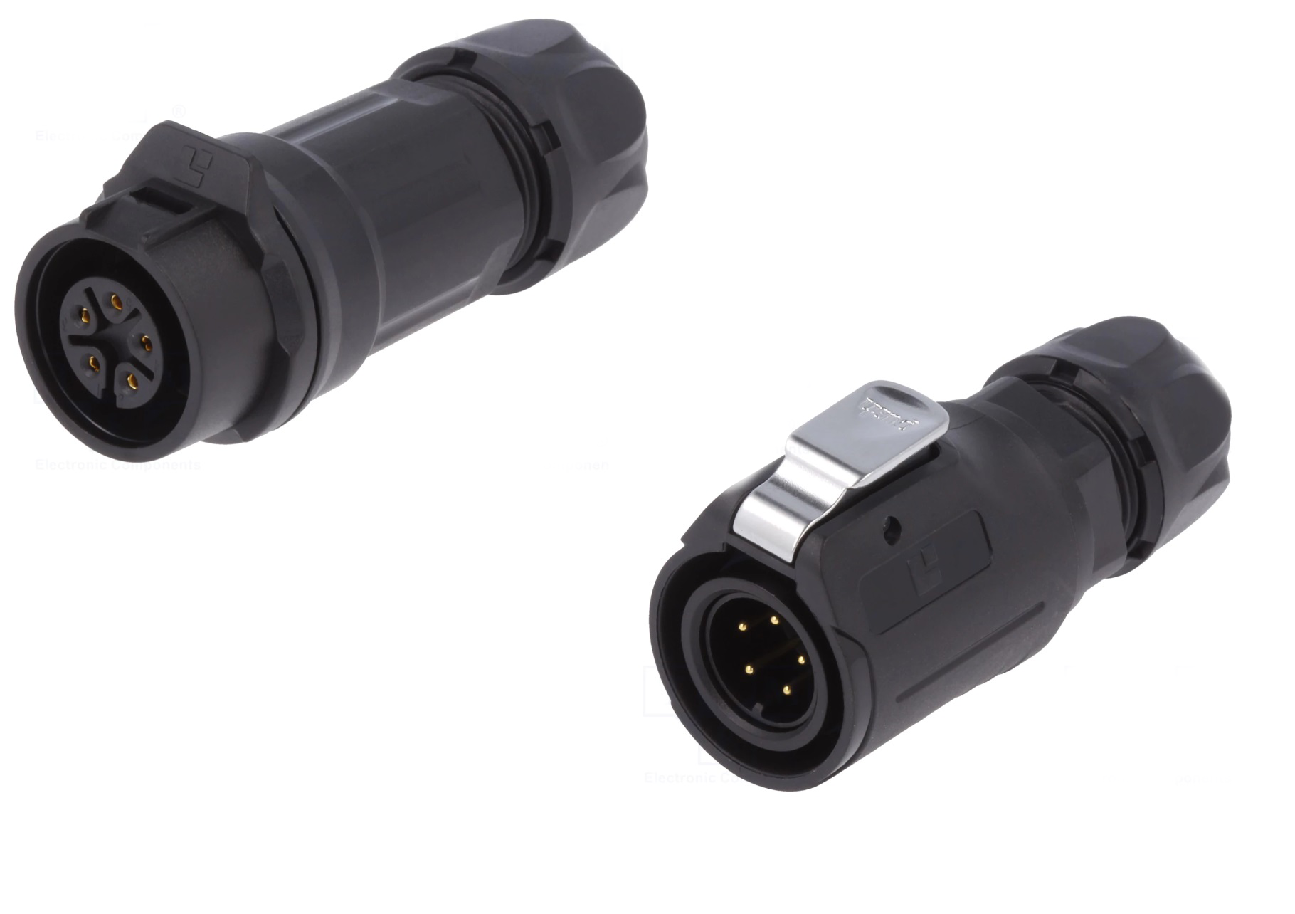 400V kabelverbinder - Male + Female - 5-aderig - IP67