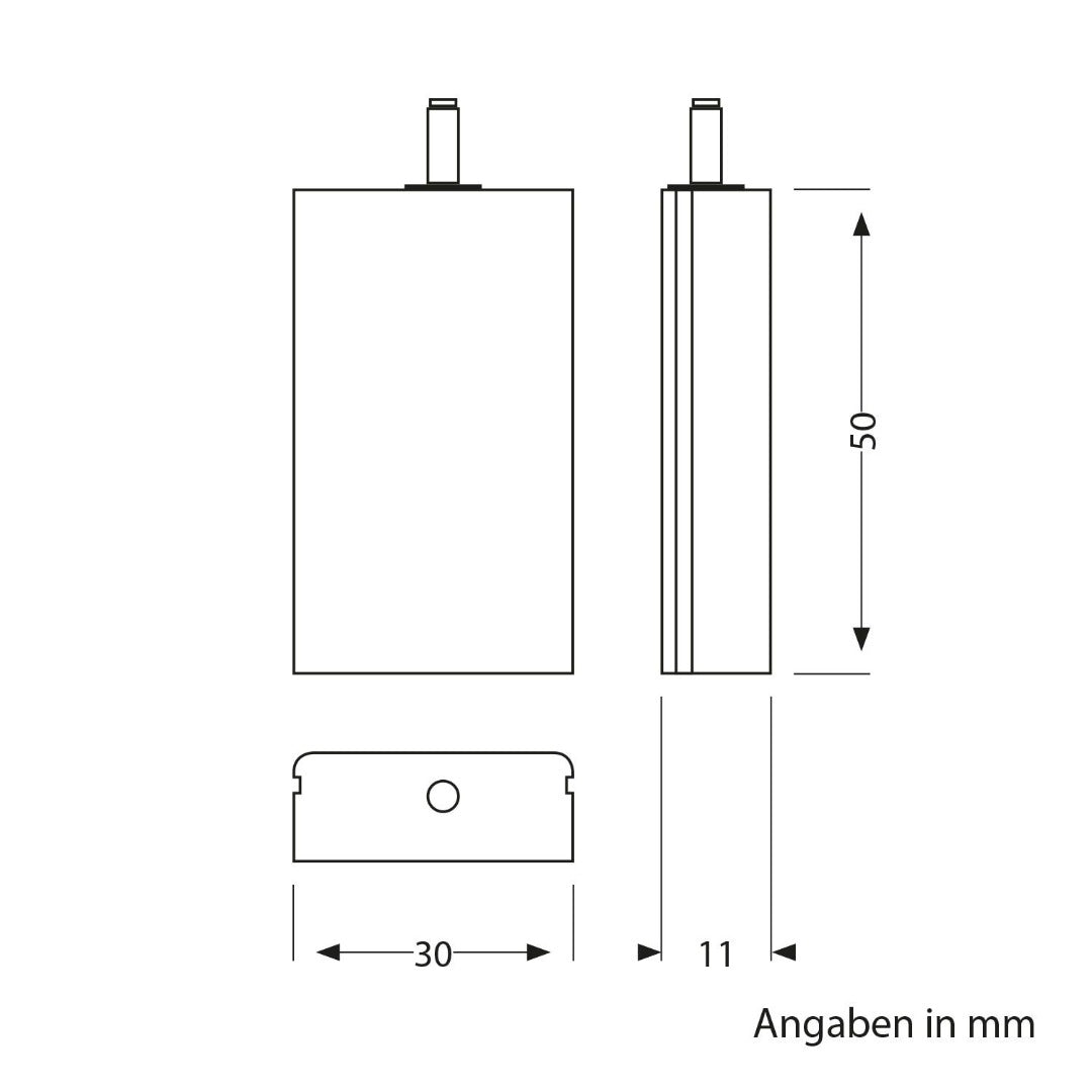 LED onderbouwverlichting - 50cm – dimbaar - zwart