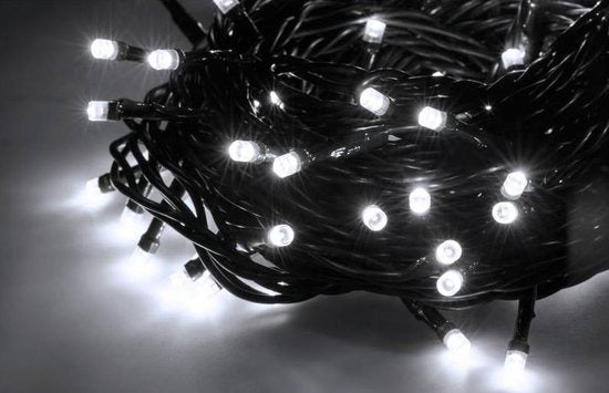 Kerstverlichting Koud Wit 15 Meter 200 LEDs - 8 Standen