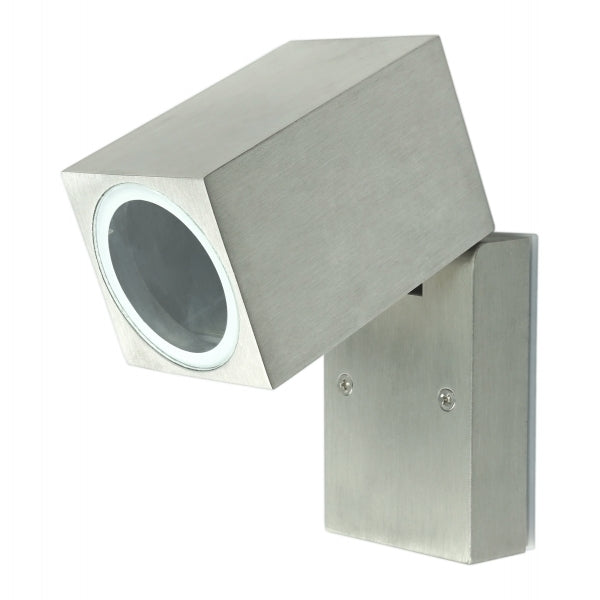 Tuin Lamp Boston Zilver Vierkant - GU10 - Scharnier