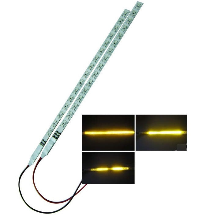 LED Knight Rider strip - ORANJE - 30 cm - 12 volt