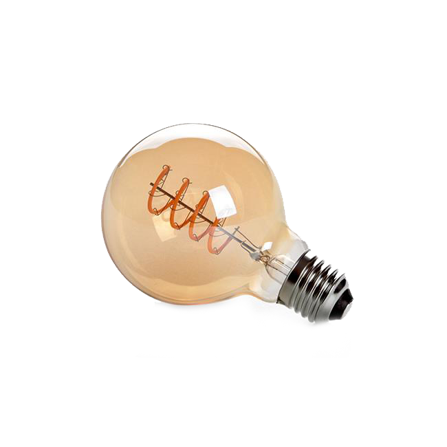 E27 filament lamp - Dimbaar - Extra warm wit - 250 Lumen - 4W - G80
