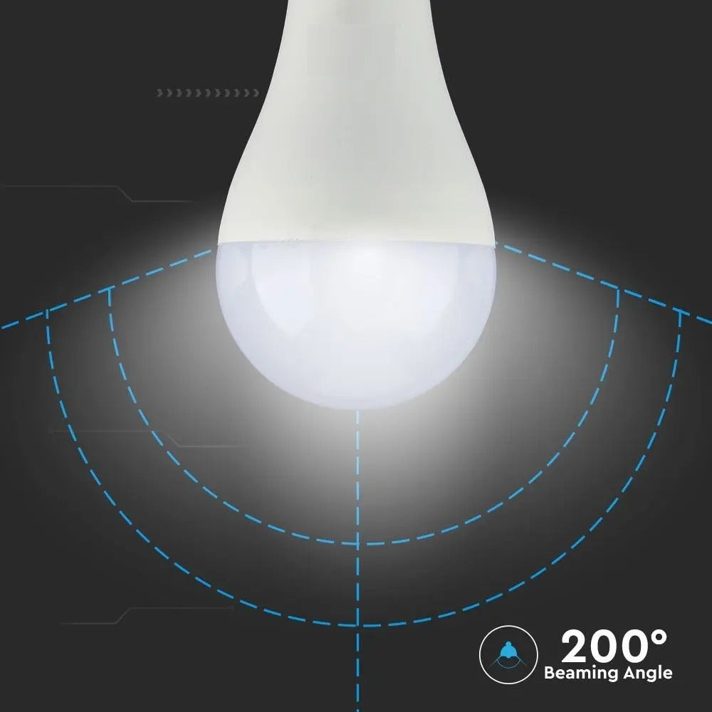 LED oplaadbare noodlamp - E27 - 9W - Warm wit - 806 Lumen