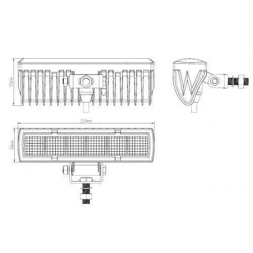 LED SPOT - 6 Led - 18 Watt - Slim - Combo - Koud Wit