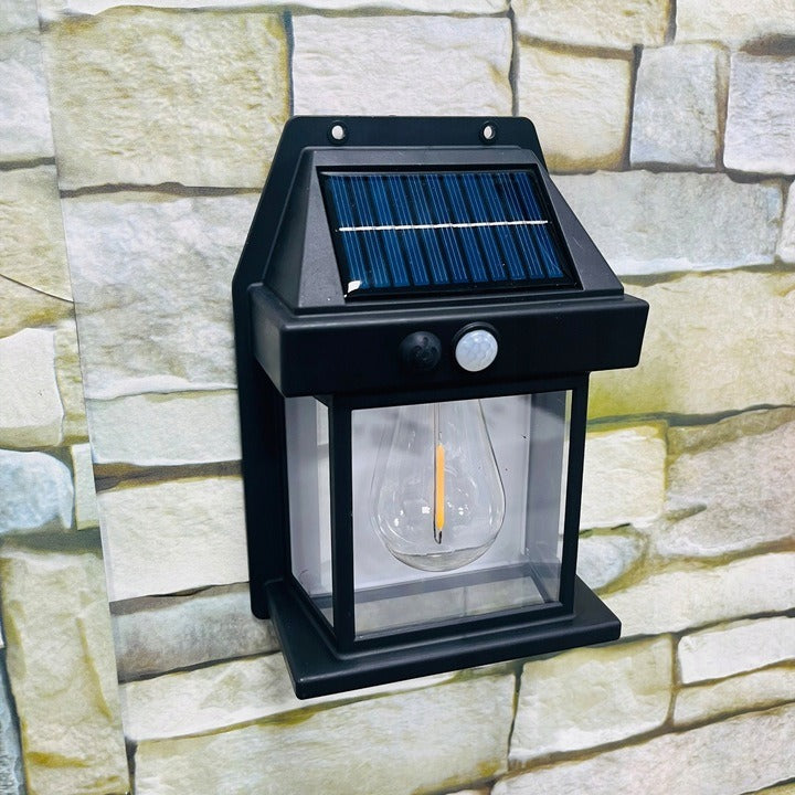 LED solar wandlamp - Schemer + bewegingssensor - Warm wit