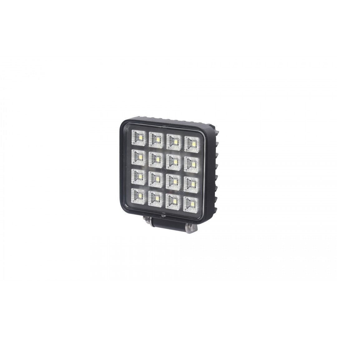 LED SPOT - 16 LED - 16W - Ingebouwde schakelaar - Vierkant