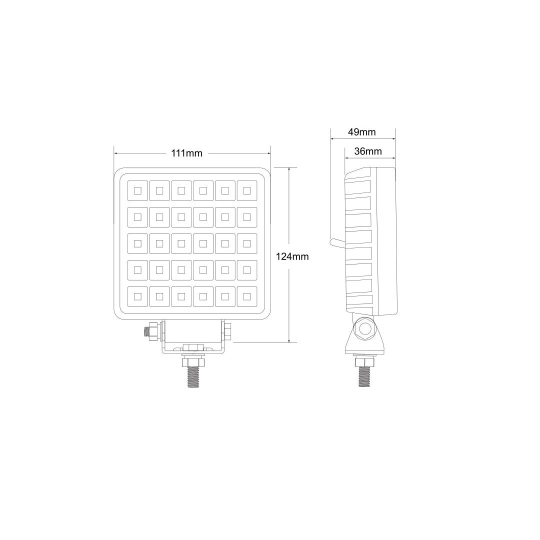LED SPOT - 30 LED - 30W - 3800 Lumen - Met schakelaar