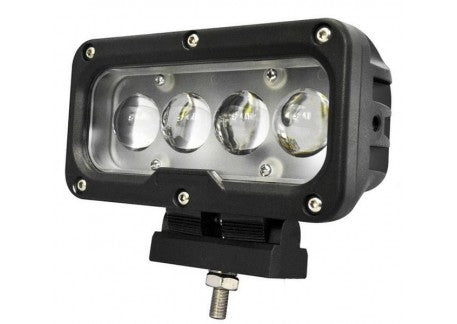 LED SPOT - 4 x 3 watt - front light - WIT - OFF-ROAD - Rectangle L0106