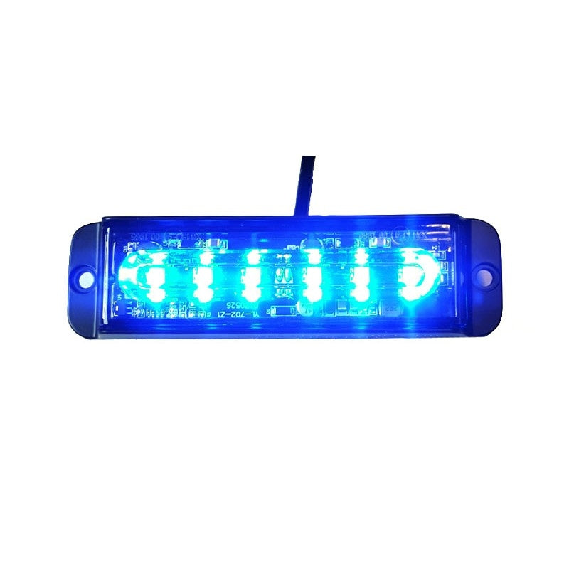 Bumper flitser - BLAUW - E keurmerk - R65 - 4 LED Compact - synchronisatie