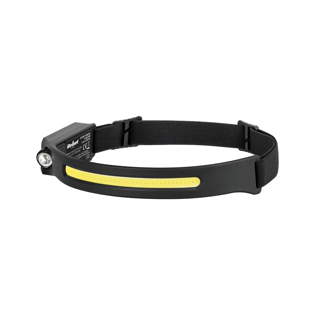 Oplaadbare LED hoofdlamp - 5W COB + 3W LED - USB-C
