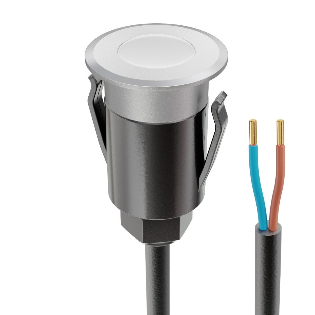 230V LED terrasverlichting - 33mm - 1.5 Watt - Warm wit